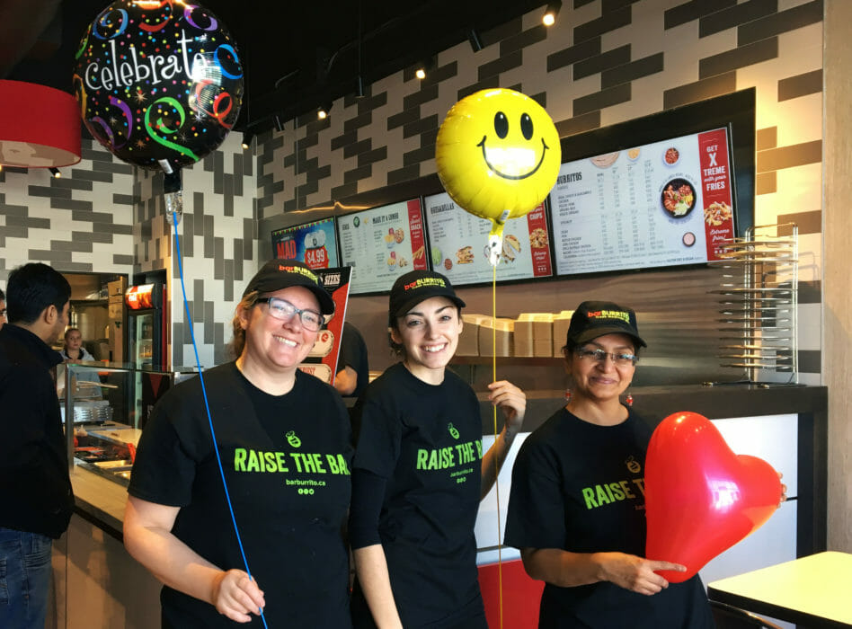 Staff at BarBurrito Alliston