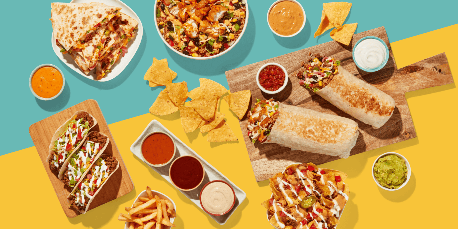 Tacos, Quesadillas, Burritos and Bowls